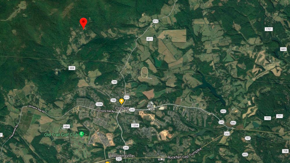 The crash was reported just before 9 p.m. near Crozet, off Saddle Hollow Road.&nbsp;