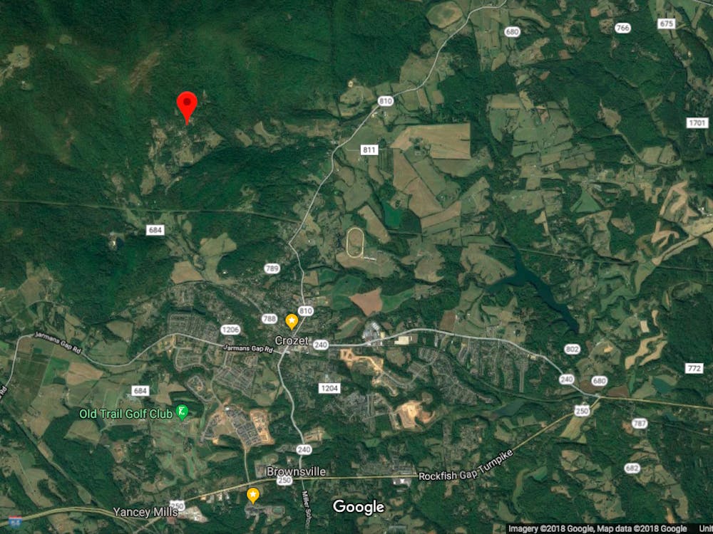 The crash was reported just before 9 p.m. near Crozet, off Saddle Hollow Road.&nbsp;