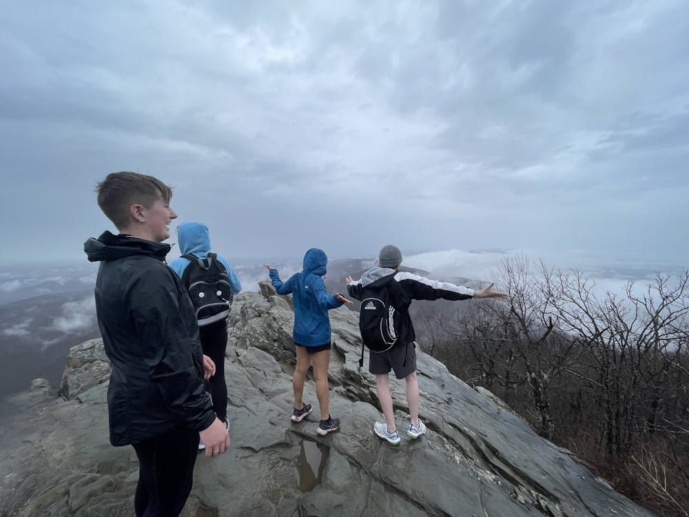Members of the newly formed Epsilon Eta Upsilon climbed Humpback Rock as a part of their mission to connect environmentally focused students. 