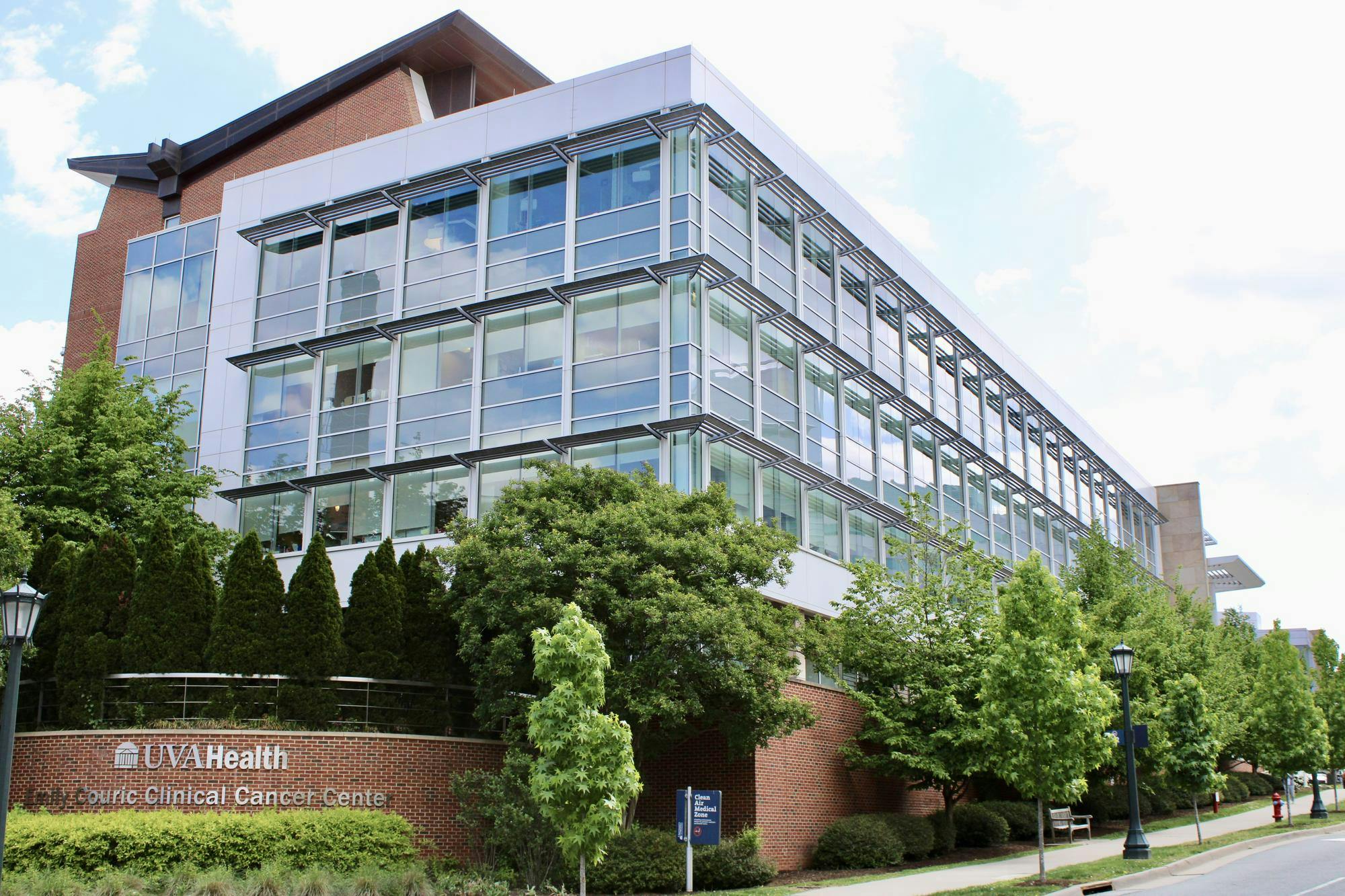 U.Va. Health's Emily Couric Clinical Cancer Center, photographed April 30.