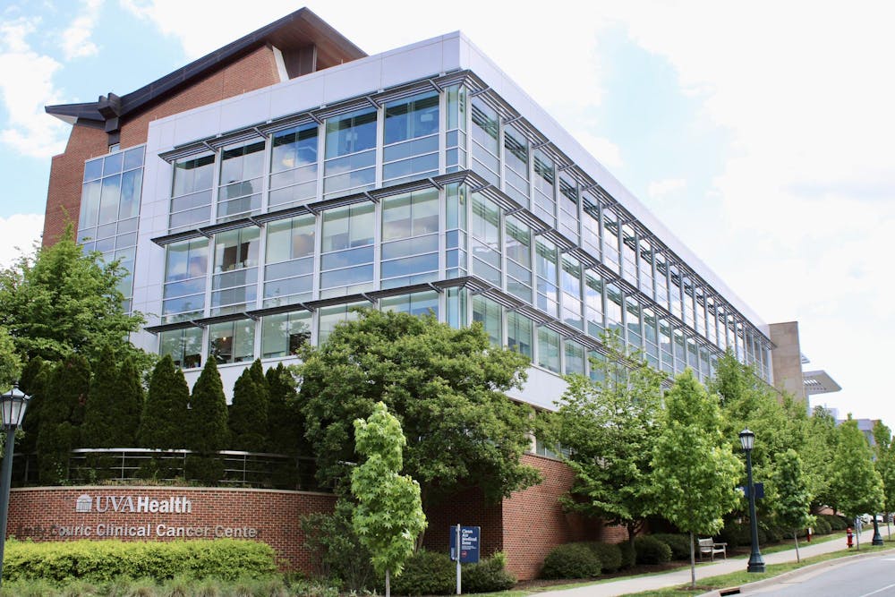 U.Va. Health's Emily Couric Clinical Cancer Center, photographed April 30.