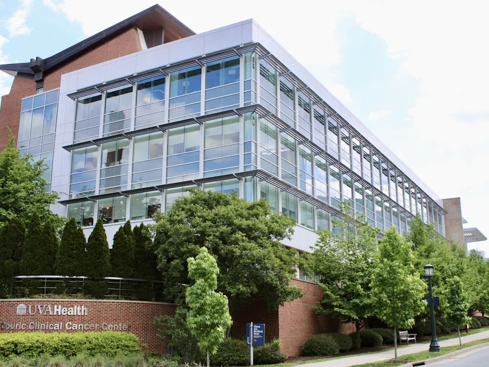 U.Va. Health's Emily Couric Clinical Cancer Center, photographed April 30.