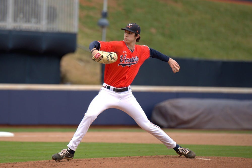 <p>Junior left-handed pitcher Daniel Lynch started the game on the mound Saturday for Virginia and struck out a career-high 12 batters in seven and one-third innings.</p>