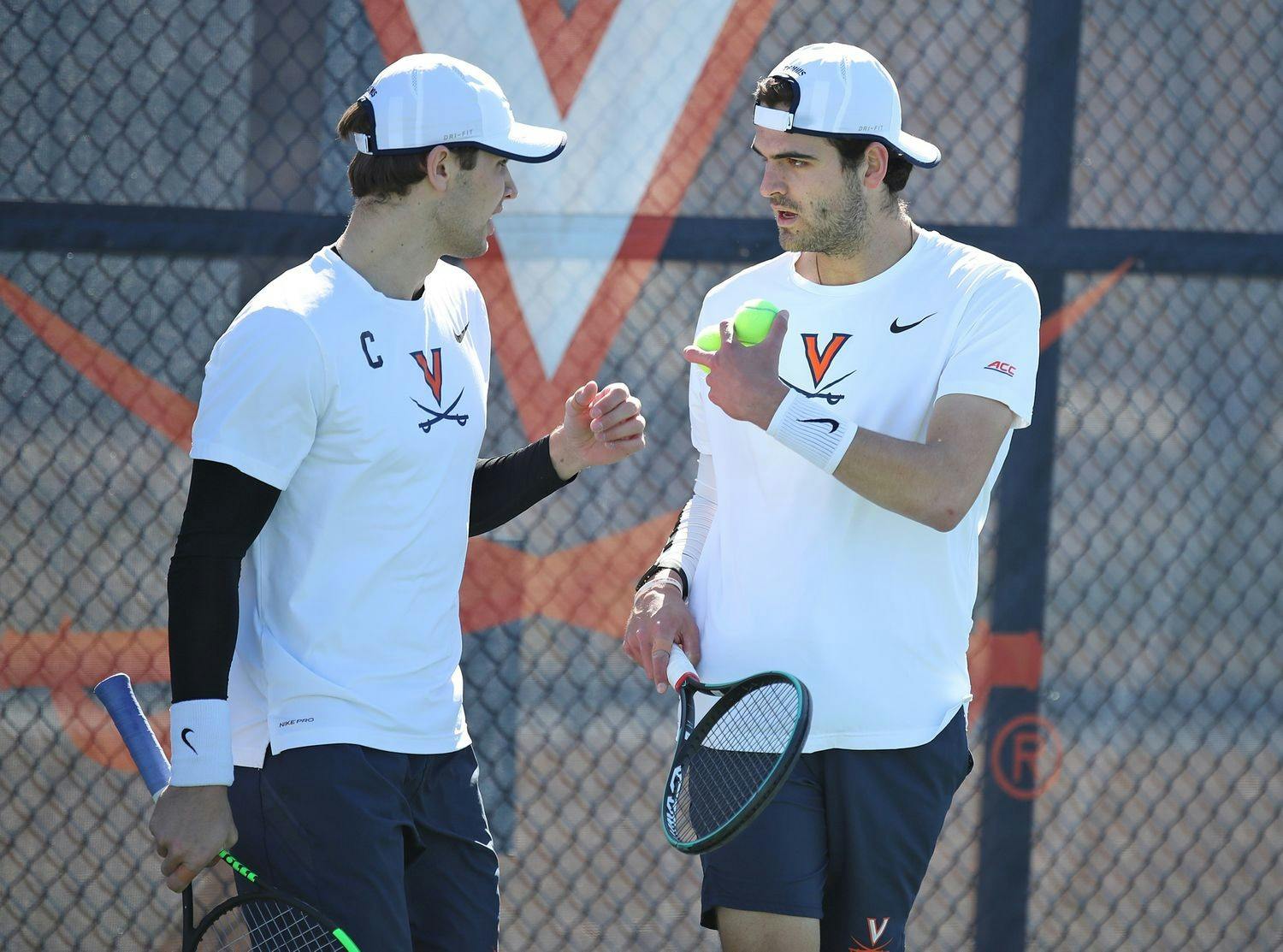 Virginia graduate student Carl Soderlund and junior William Woodall won their doubles match in convincing fashion, winning 6-1.