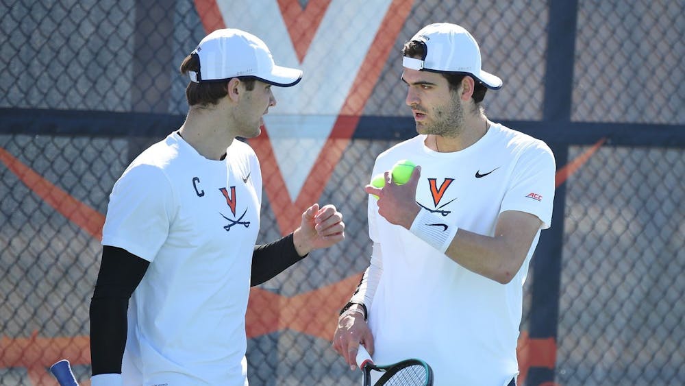 Virginia graduate student Carl Soderlund and junior William Woodall won their doubles match in convincing fashion, winning 6-1.