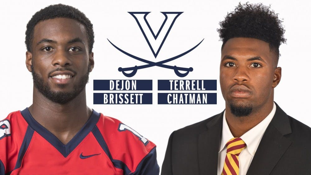 Wide receivers Dejon Brissett and Terrell Chatman hope to make an immediate impact for the Cavaliers.&nbsp;