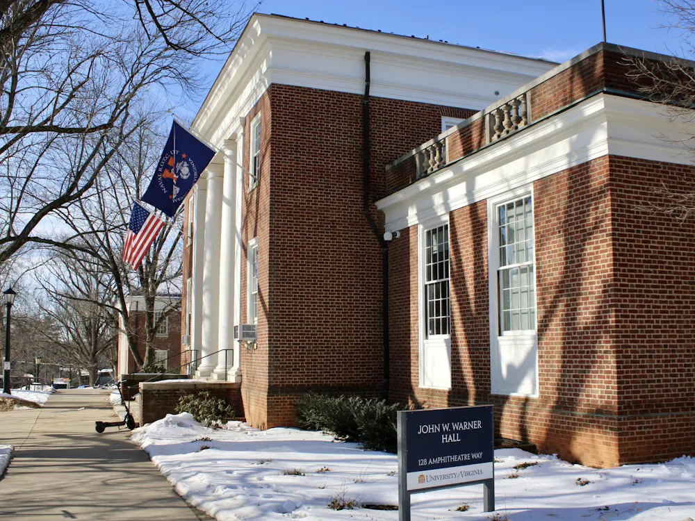 John W. Warner Hall, photographed Feb. 10, 2026.