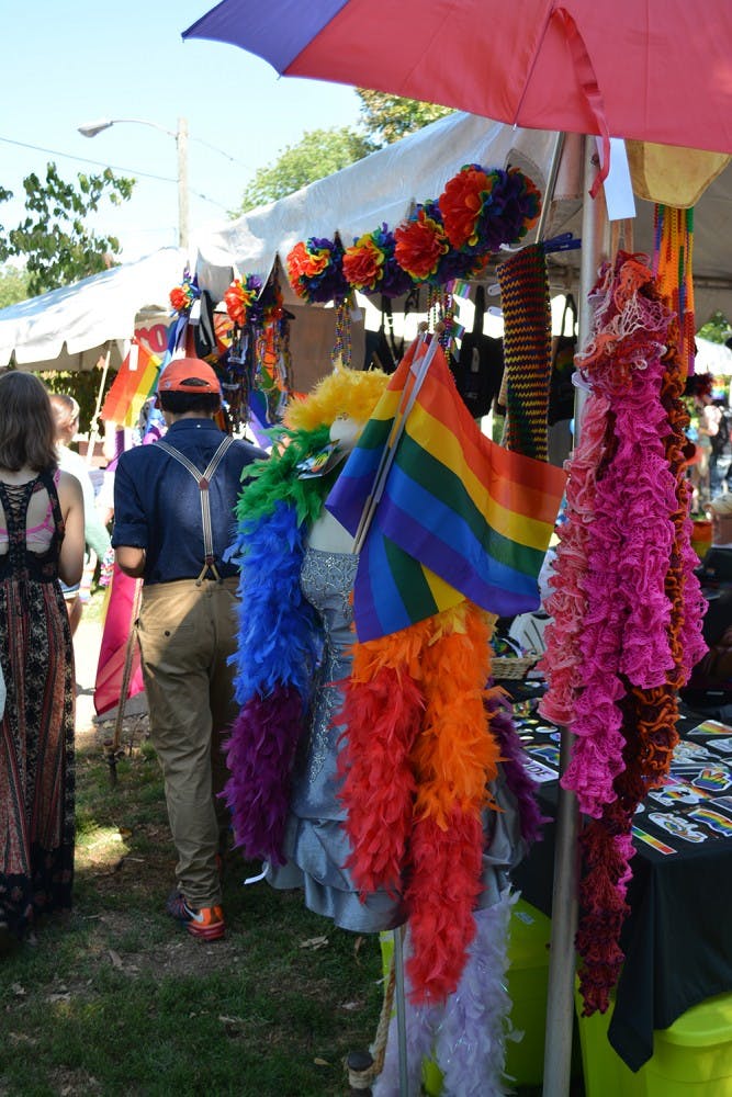 The 2015 Charlottesville Pride Festival featured performances from a variety of artists, drag shows, food stalls, over 70 vendors and activities for children.