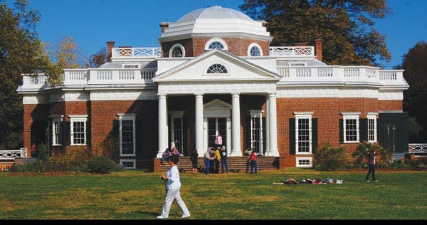 Monticello is among the historical features taken into account by College Ranker as a retention factor for graduates. Photo by Will Brumas