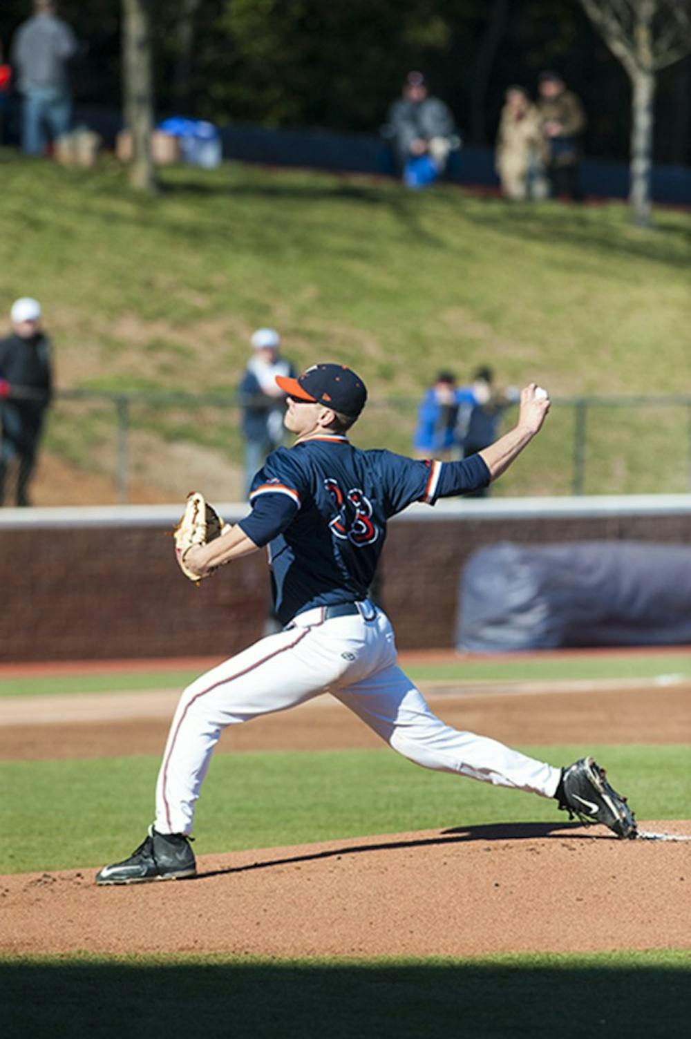 <p>Junior pitcher Connor Jones has picked up eight wins so far in the 2016 season, while suffering only one loss.</p>
