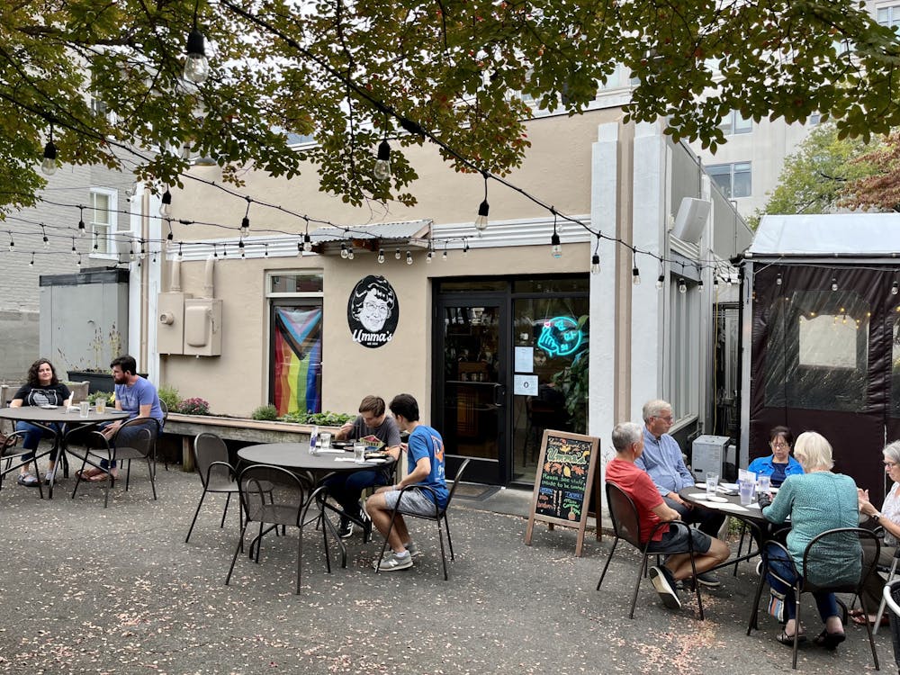 I enjoyed the novelty of Umma’s, and I think many others in Charlottesville share the sentiment — a line of waiting patrons snaked around the patio when we left. I’d recommend arriving at the restaurant early, especially on weekend nights, to secure a table.