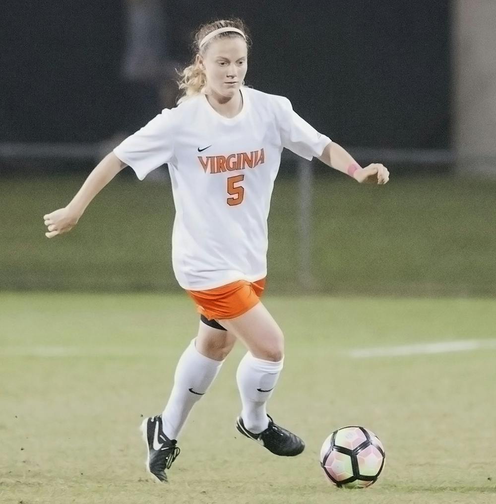 <p>Senior defender&nbsp;Kristen McNabb and Virginia will seek another big win Thursday against NC State.</p>