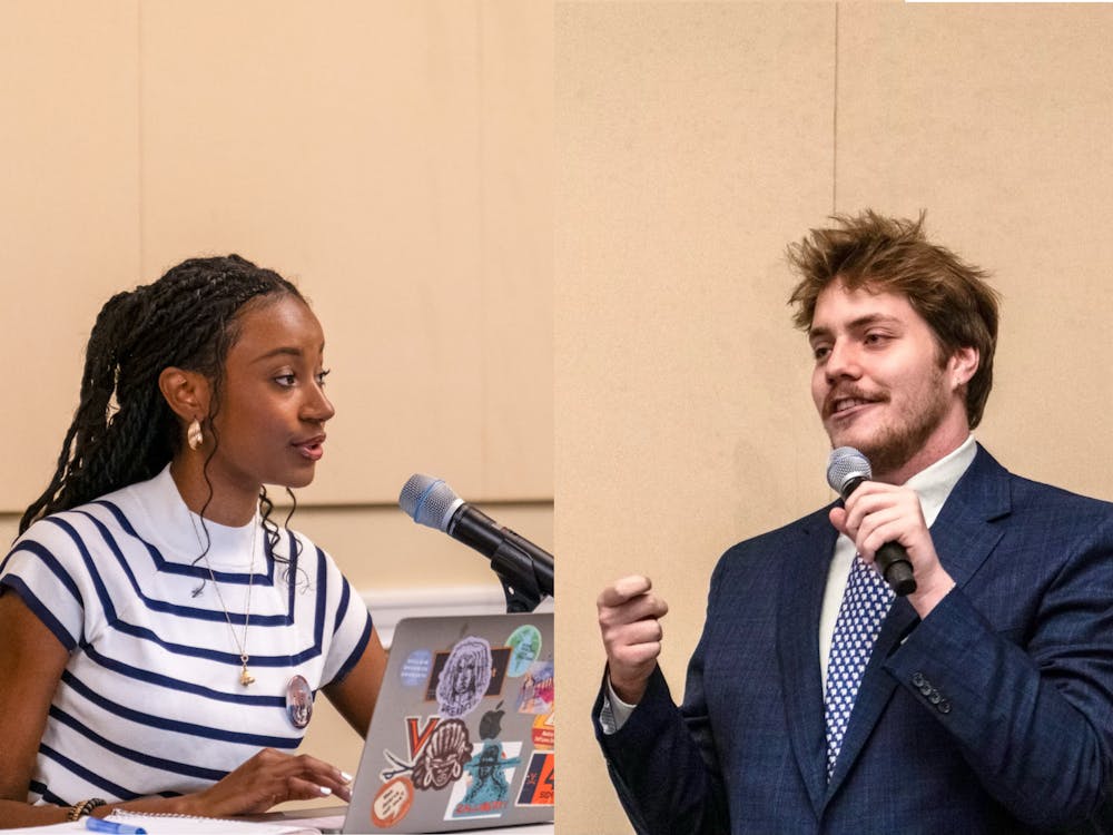 The two candidates shared plans for the position focused on increasing student engagement in policy making and reallocating funding to better support students.