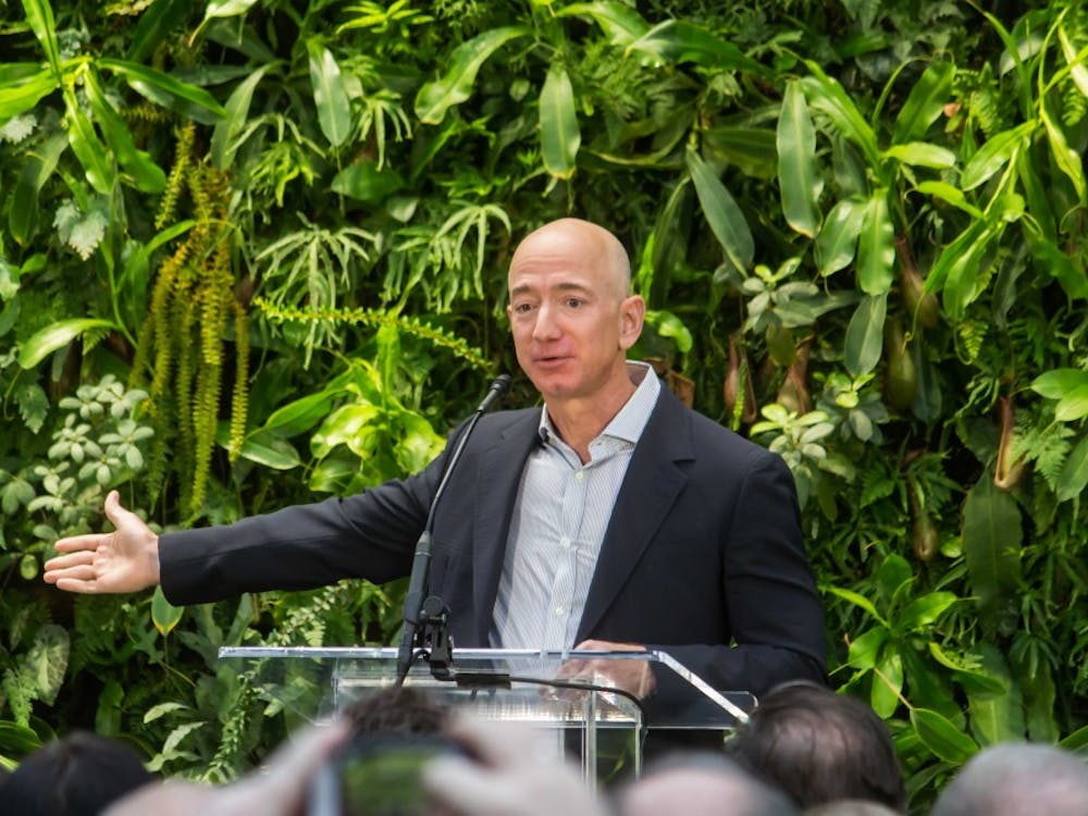 Amazon CEO Jeff Bezos announced new locations for Amazon headquarters, including New York and Virginia.