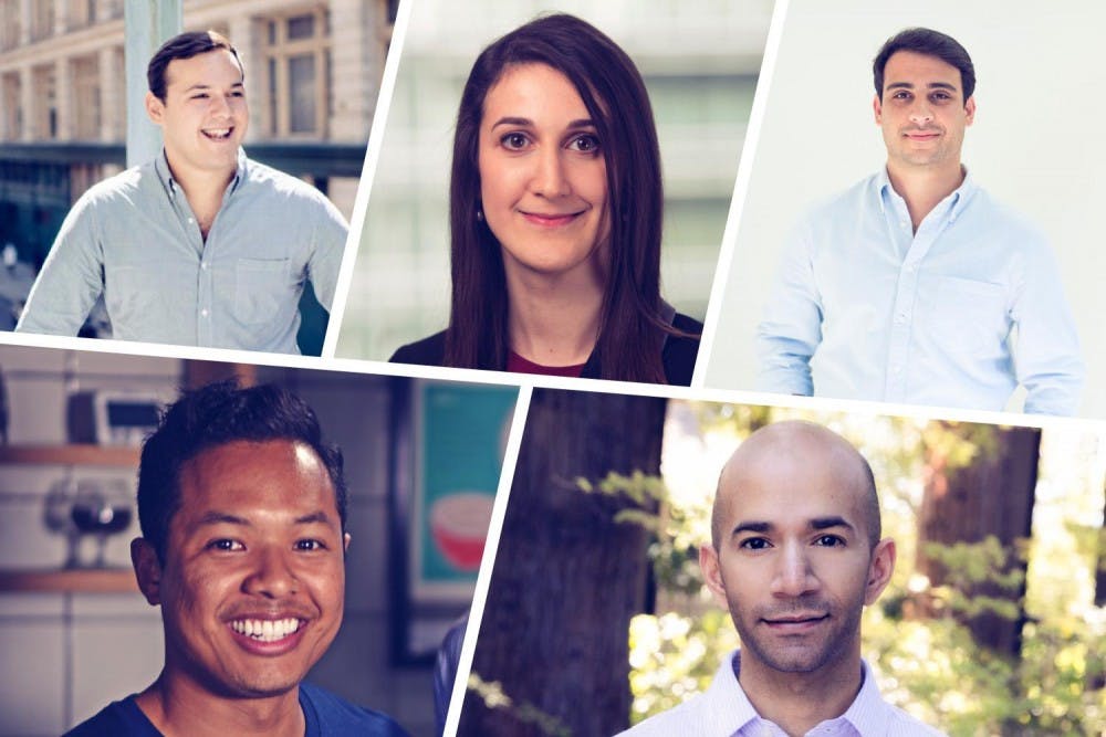 <p>Muzzammil Zaveri, Sam Bernstein, Chelsea Follett, Jeremy Martin and Kevin Eisenfrats were recognized as young entrepreneurs excelling in various projects and ventures.</p>