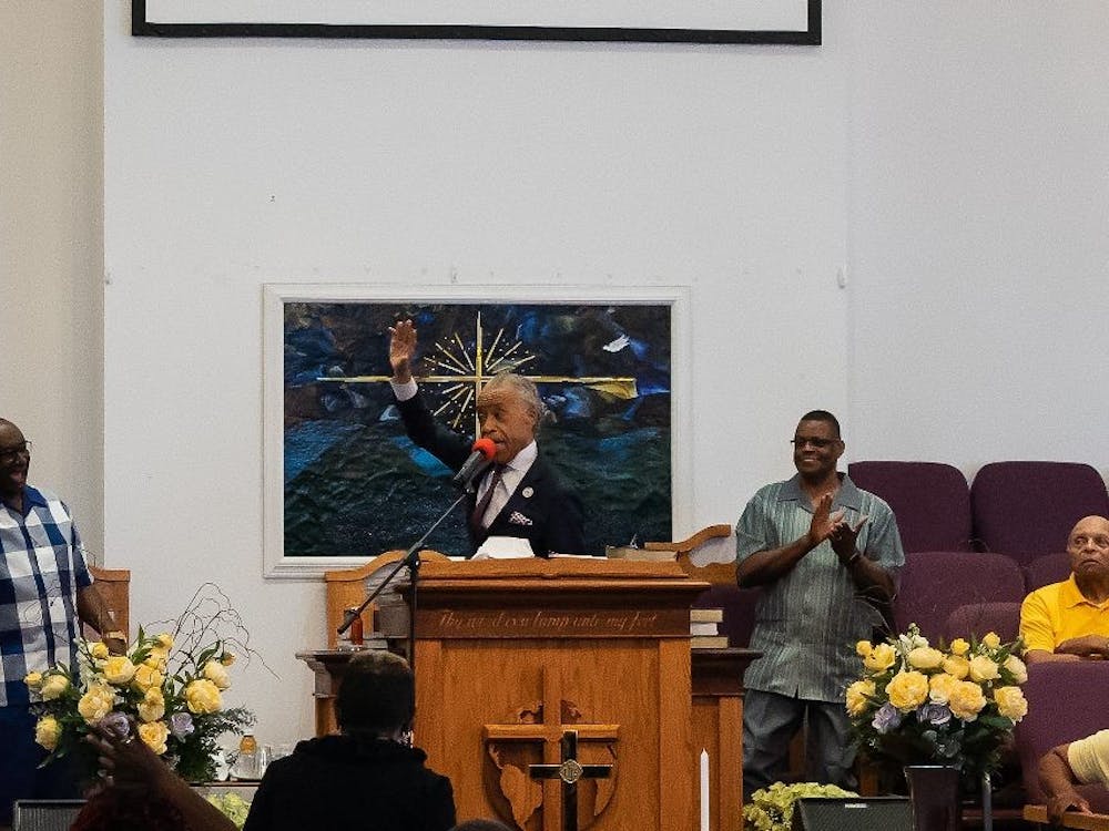 Reverend Al Sharpton delivered a guest sermon at Mount Zion First African Baptist Church in Charlottesville Sunday morning.&nbsp;