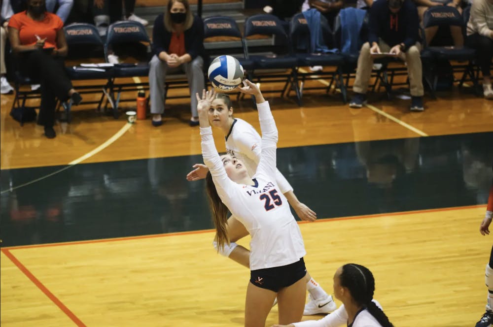 <p>Sophomore setter Hannah Prendergast has been one of the key young members in the starting lineup for the Cavaliers this season.&nbsp;</p>