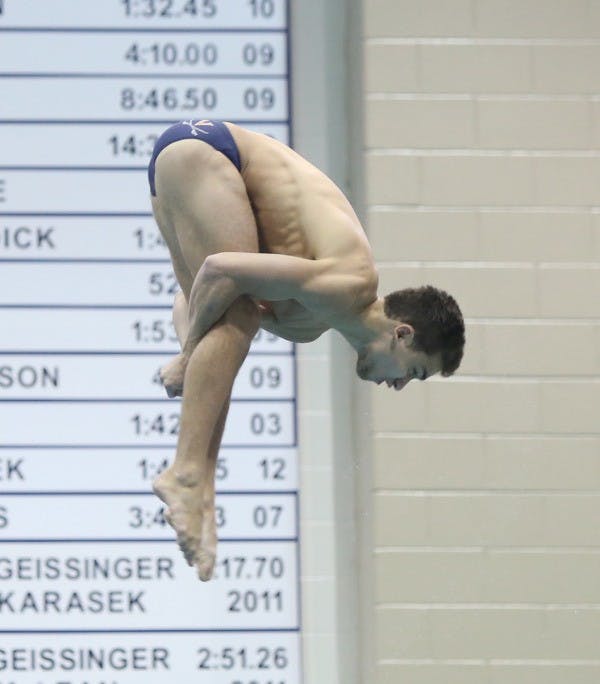 Senior diver JB Kolod took up diving after giving up gymnastics his sophomore year of high school. Now, he is the most accomplished diver in program history. 