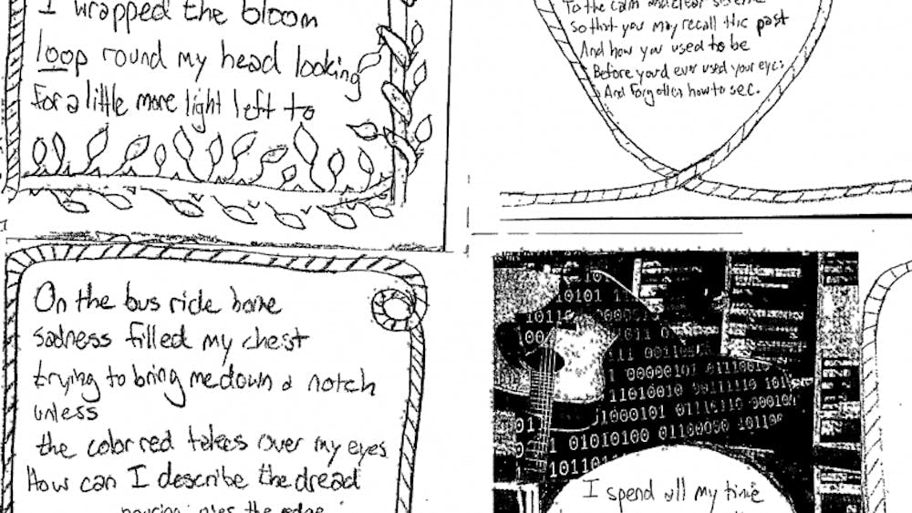 Alice Clair gave away miniature magazines at her show, an excerpt of which is pictured here.