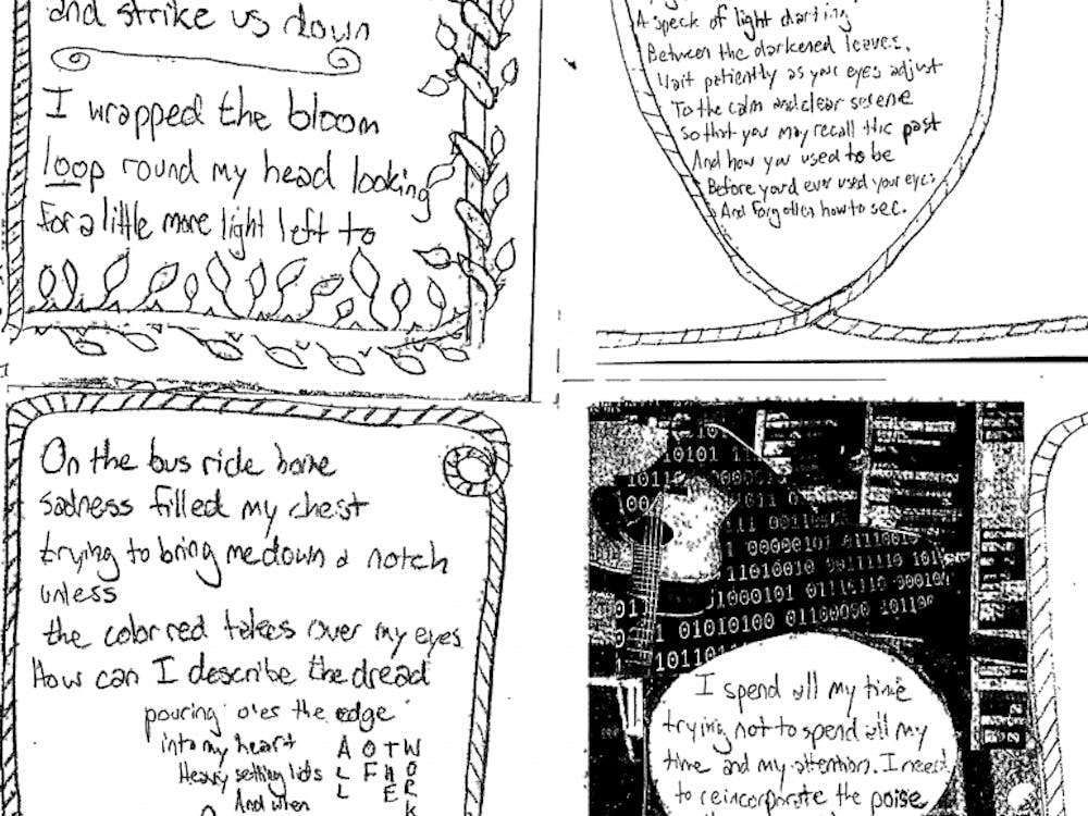 Alice Clair gave away miniature magazines at her show, an excerpt of which is pictured here.