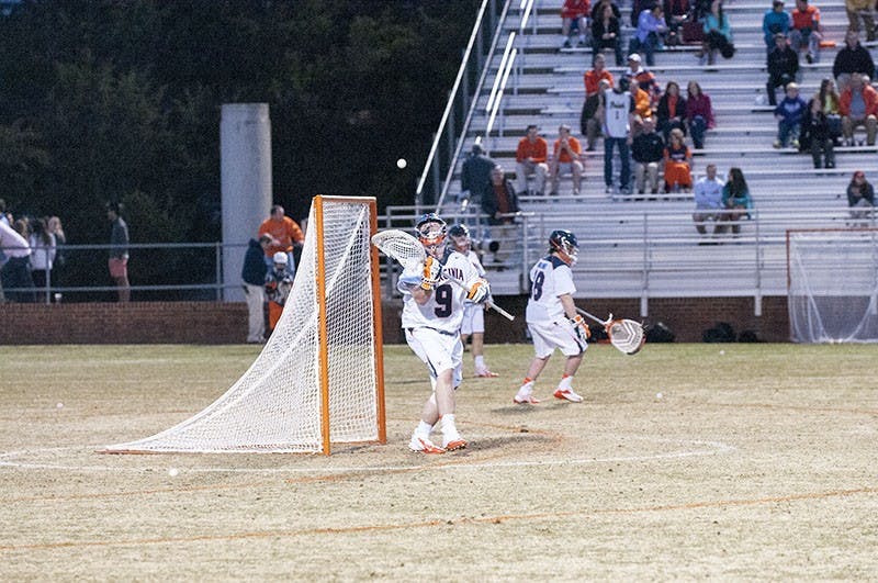 	Freshman Matt Barrett anchors the Virginia defense by saving 46% of the shots he faces. 