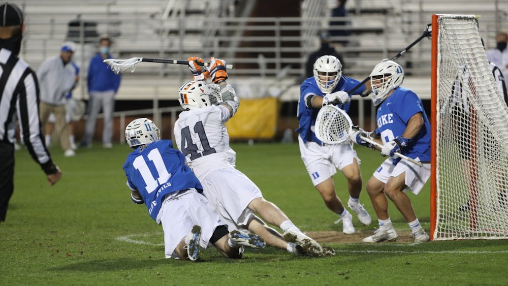 Graduate student attackman Charlie Bertrand looked to have the game-winning goal with seven seconds left in regulation, but the two-time Division II Player of the Year was called for falling into the goal mouth, nullifying the goal.&nbsp;