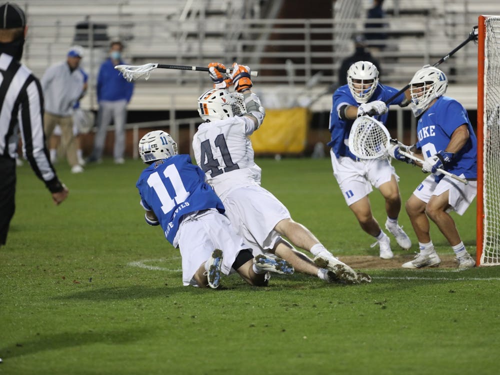 Graduate student attackman Charlie Bertrand looked to have the game-winning goal with seven seconds left in regulation, but the two-time Division II Player of the Year was called for falling into the goal mouth, nullifying the goal.&nbsp;