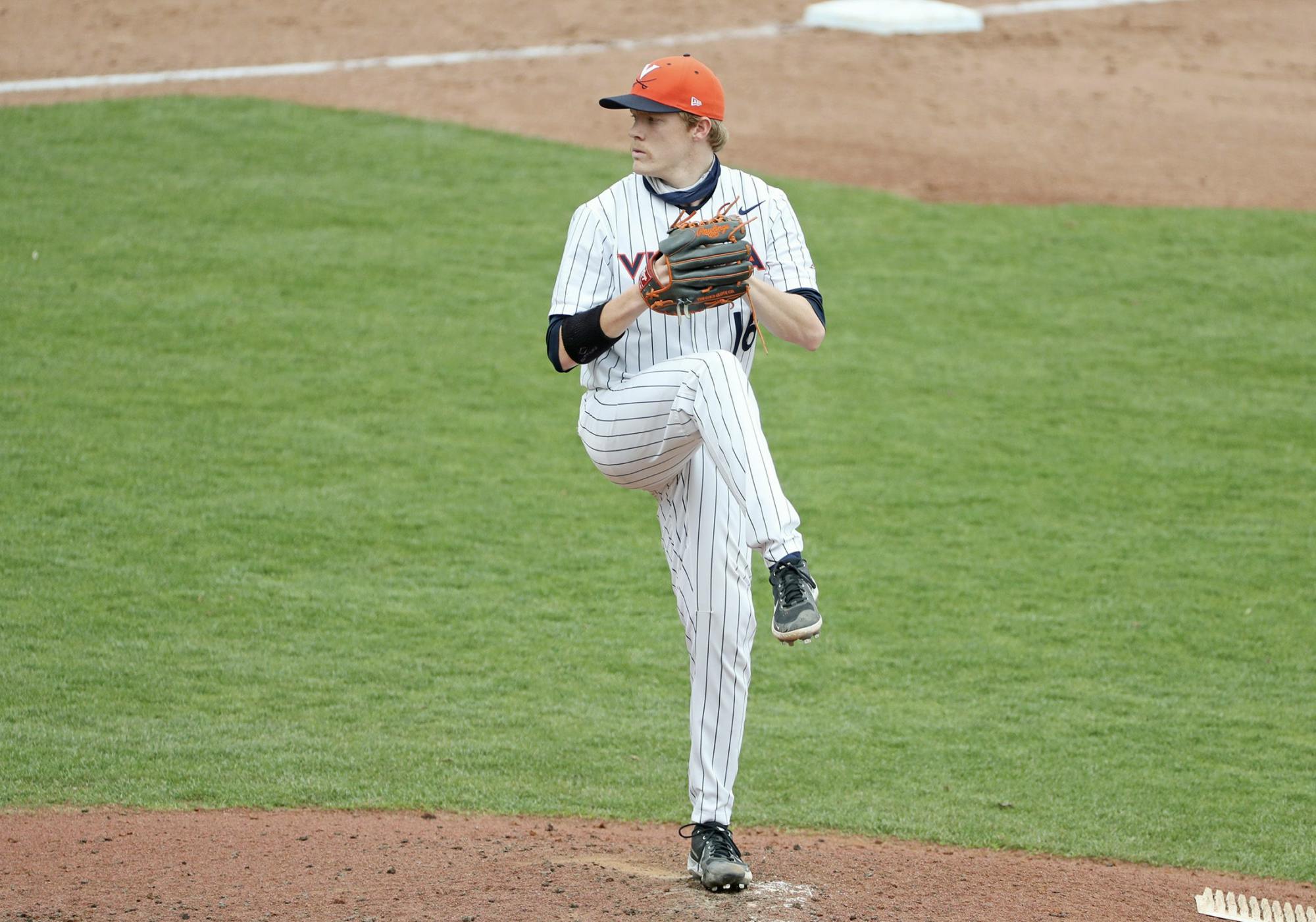 The Cavaliers won the second game of the series with Abbott, who pitched eight scoreless innings, on the mound