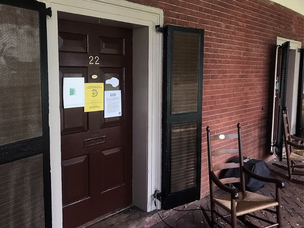 Previously, Lawn and Range residents were permitted to have one 1.5 ft by 2 ft pin board outside of their room for displaying paper materials.