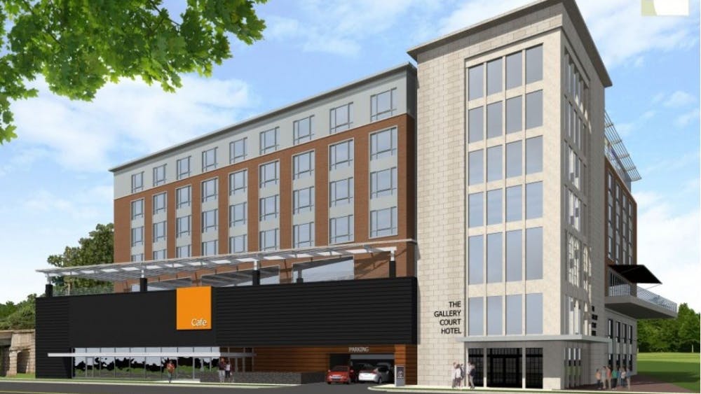 The hotel is expected to include a seven foot-wide sidewalk and a five-foot wide bike lane on Emmett Street along with the addition of a public café to the building’s front to make the six-story building appear smaller from the sidewalk.&nbsp;