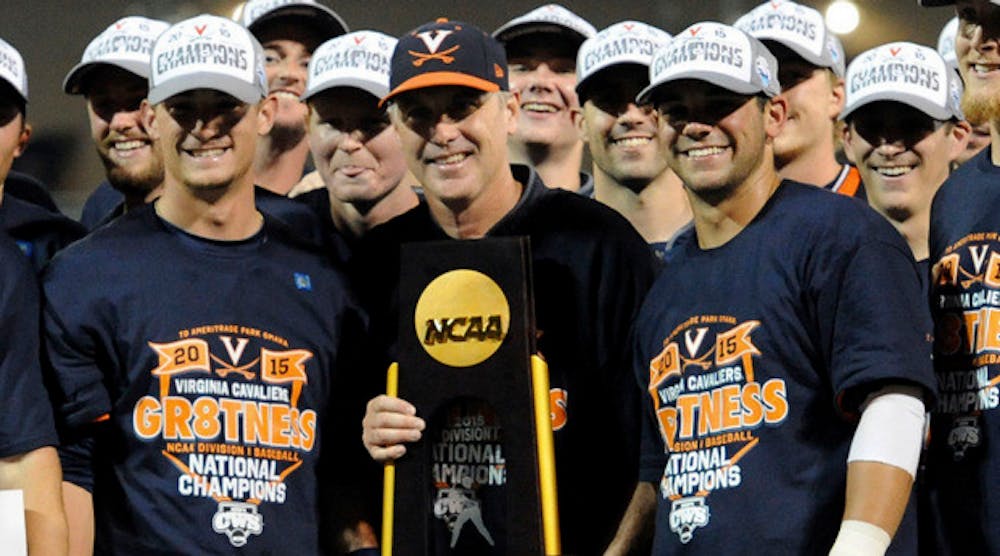 <p>Coach Brian O'Connor and the Cavaliers enjoyed a fairytale ending in Omaha, defeating Vanderbilt for the first national championship in program history. </p>