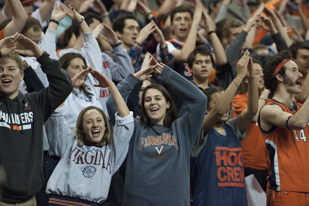 The ‘Hoo Crew was founded in 2005 and works to support and hype up all University athletic events.