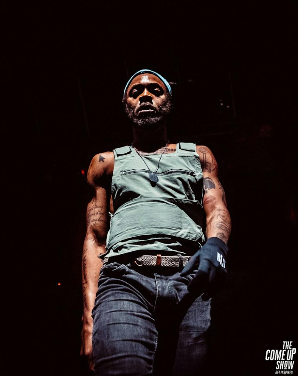 <p>JPEGMAFIA performing as part of Vince Staples' 2019 "Smile You're On Camera" tour.</p>