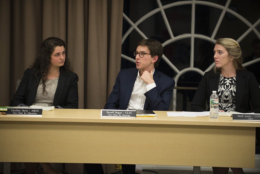 Bogue said the previous executive committee left Honor with a "firm foundation from which to tackle the challenges unique to our term, such as the interpretation of the Honor Referenda.”