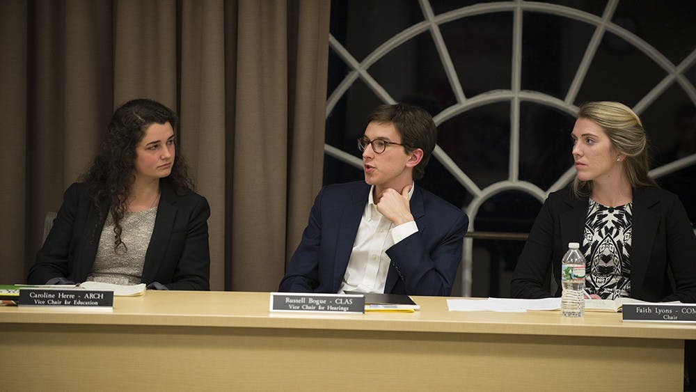 Bogue said the previous executive committee left Honor with a "firm foundation from which to tackle the challenges unique to our term, such as the interpretation of the Honor Referenda.”