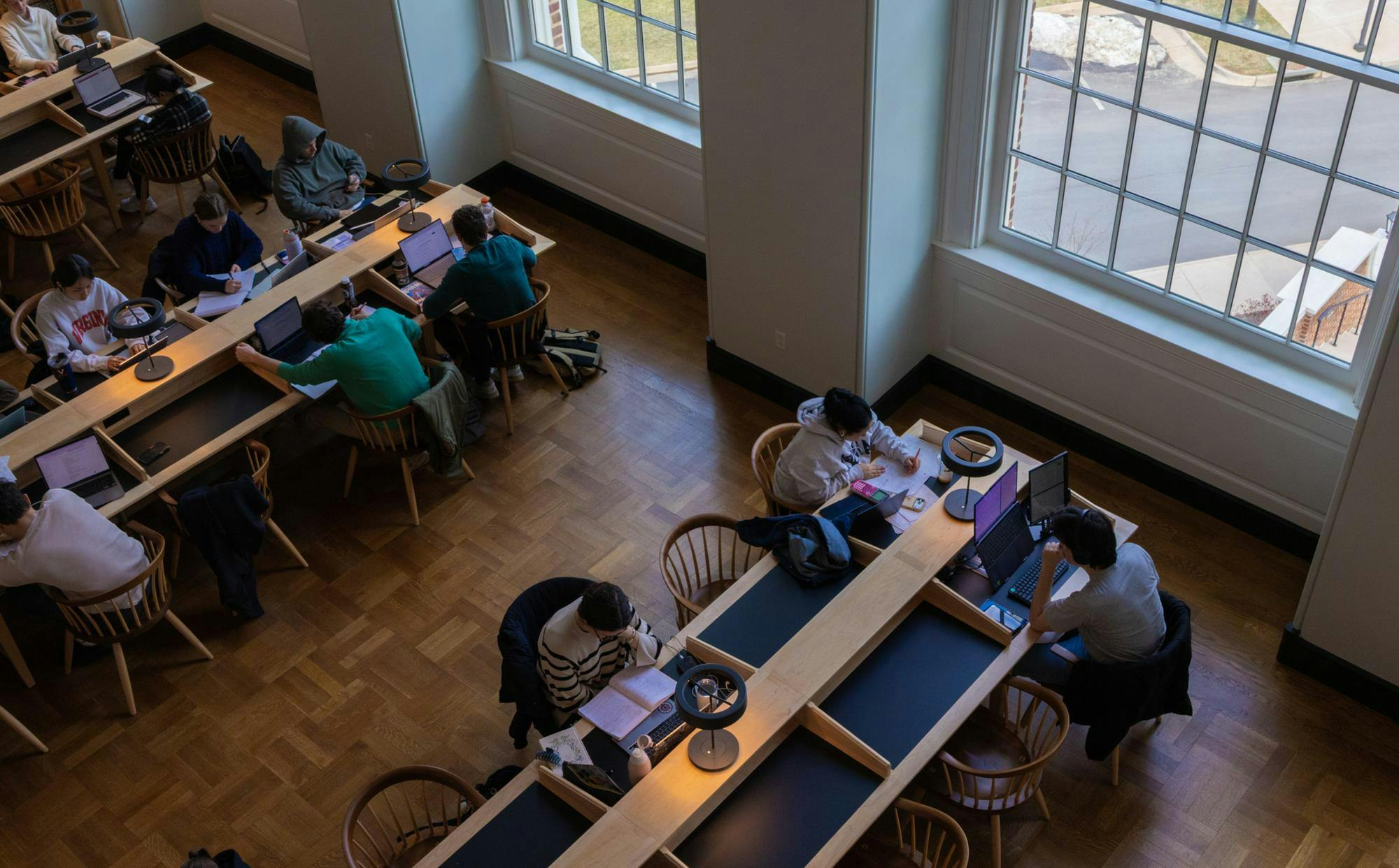 Students studying in Shannon Library, Feb. 25, 2026.