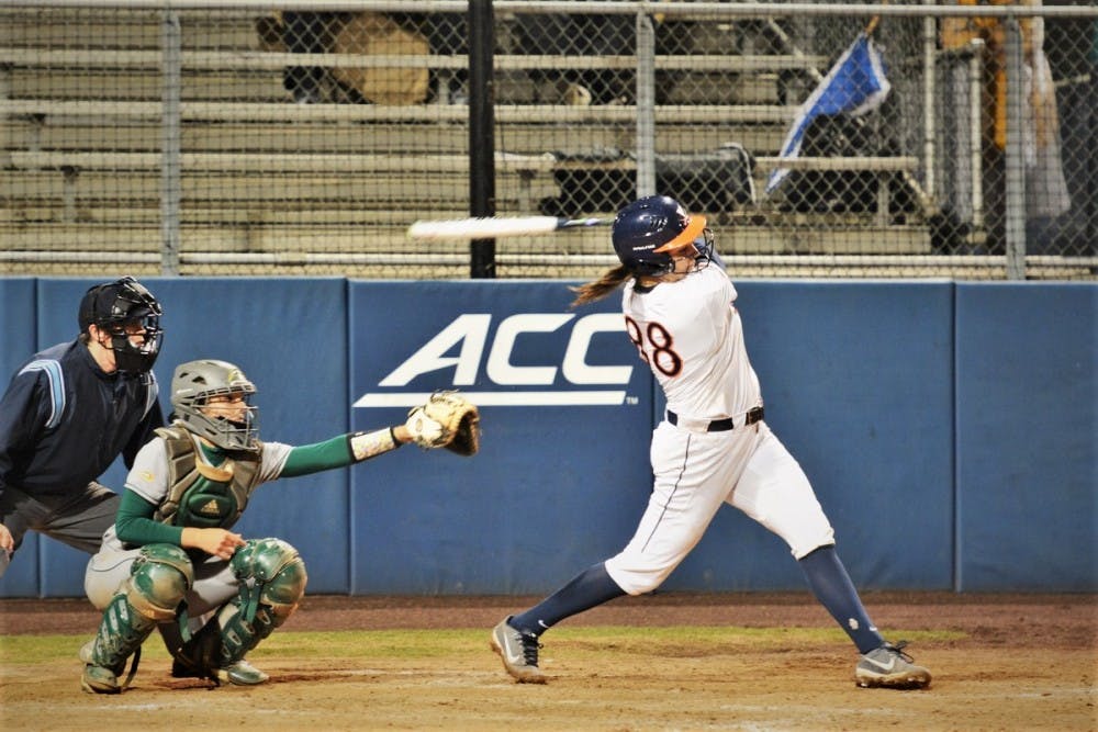 Junior Olivia Gott recorded four home runs in the weekend series against Pittsburgh.&nbsp;