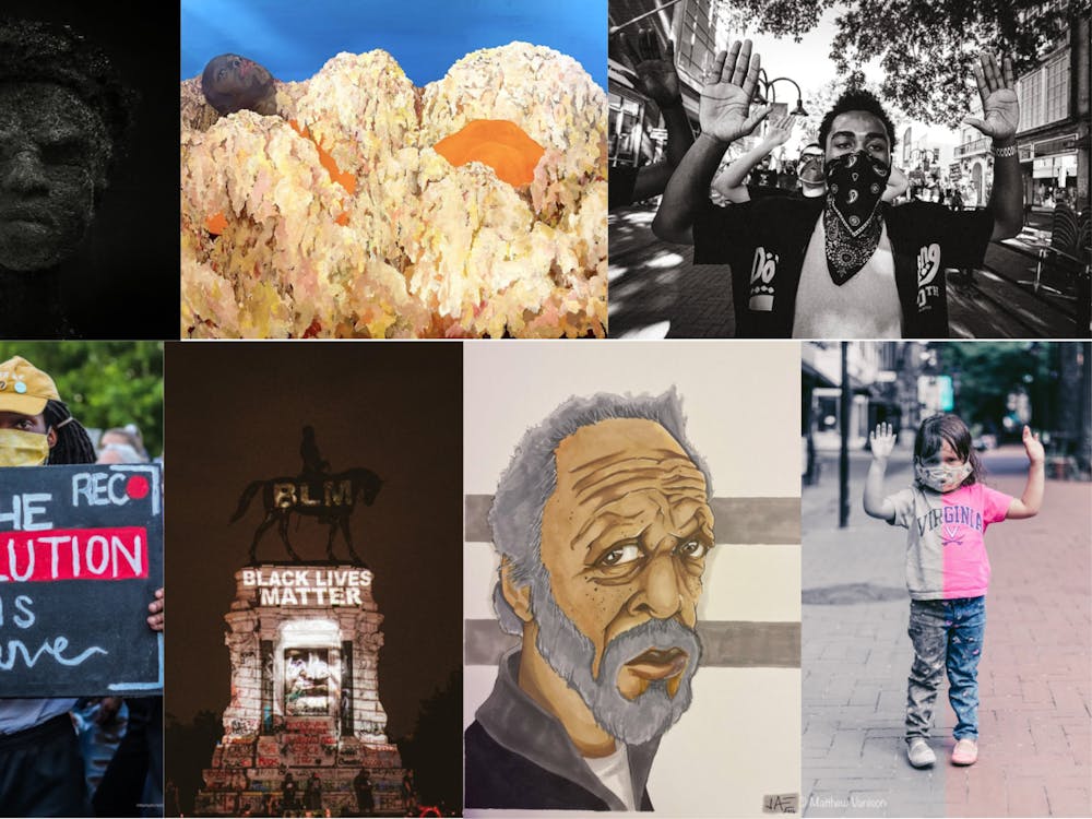 The slideshow will be on display for an indefinite period of time in front of Splendora’s Gelato on the Downtown Mall, sundown to sunrise. It includes artwork — shown above, clockwise from top left — by Tobiah Mundt, Sahara Clemons, Eze Amos (1), &nbsp;Matthew Vanison, Jae Johnson, Eze Amos (2) and Marley Nichelle.