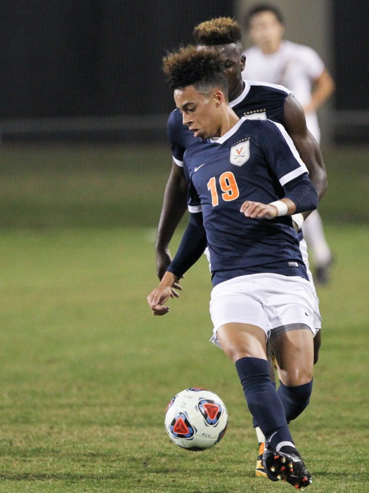 Freshman forward Nathaniel Crofts Jr. had the game winning kick in the penalty kick shootout that pushed Virginia over Louisville.&nbsp;