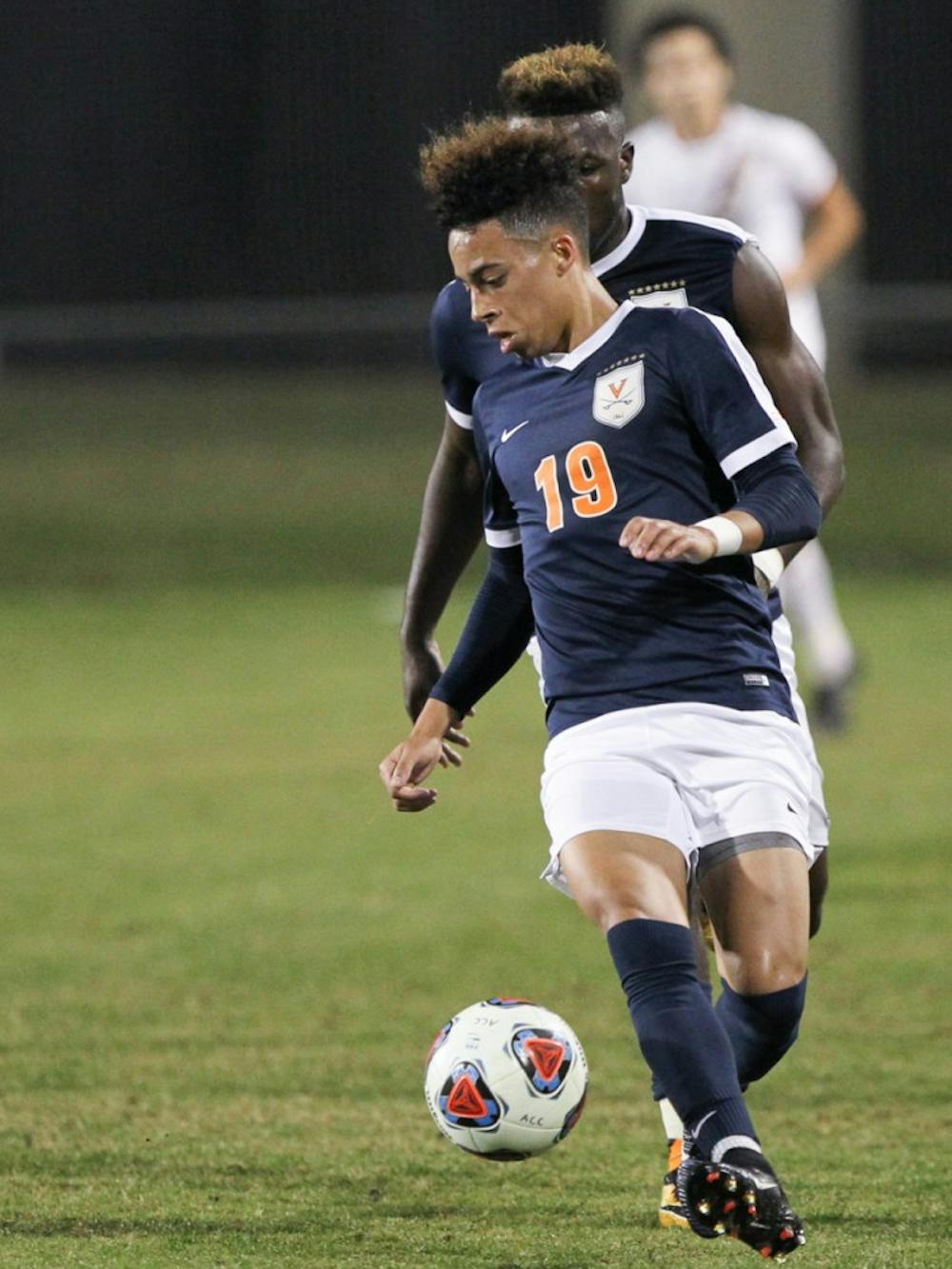 <p>Freshman forward Nathaniel Crofts Jr. had the game winning kick in the penalty kick shootout that pushed Virginia over Louisville.&nbsp;</p>