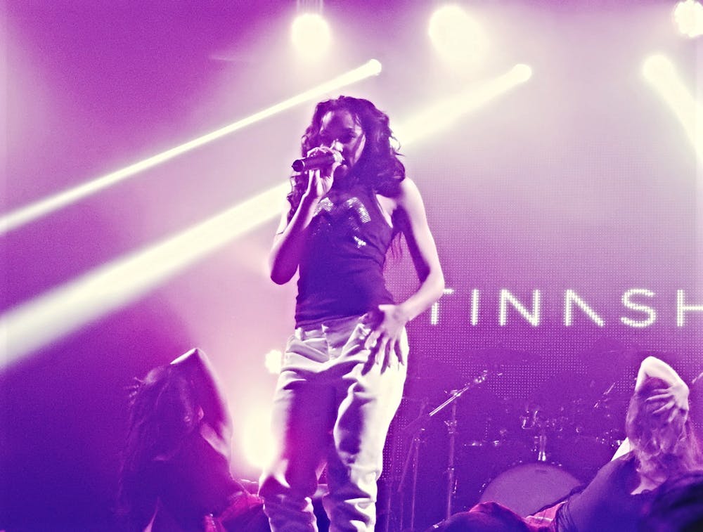 <p>Up-and-coming artist Tinashe, pictured here performing in 2015, &nbsp;has experienced significant ups and downs in her young career.</p>