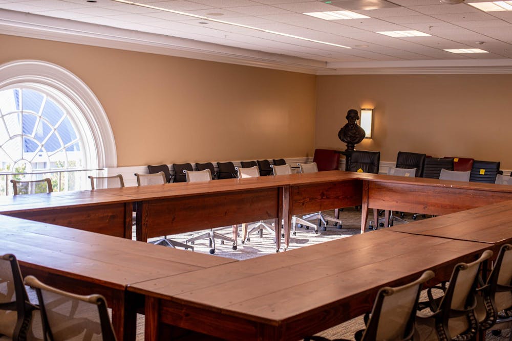 Honor Committee trial room, photographed Sept. 3, 2023