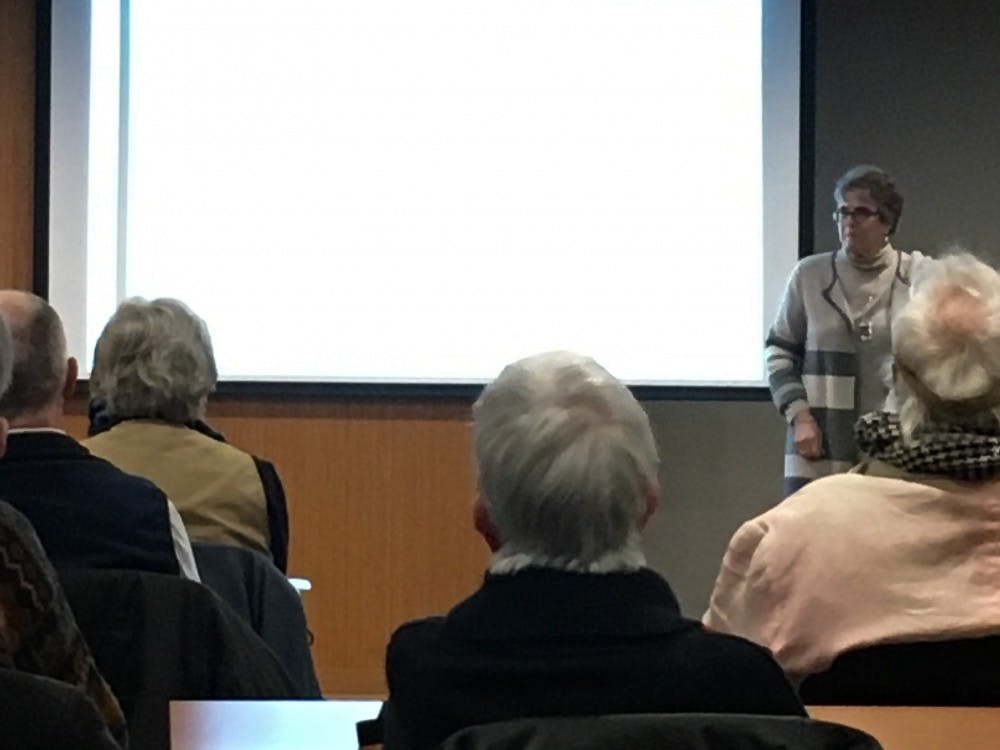 Phyllis Leffler, an Emeritus professor in the Corcoran Department of History, spoke Friday on the history of the Jewish community in Charlottesville.&nbsp;