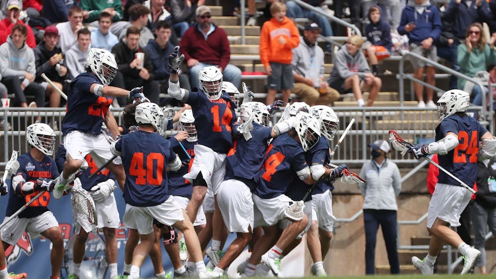 Virginia celebrates a goal during the team's National Championship win over Maryland last May.