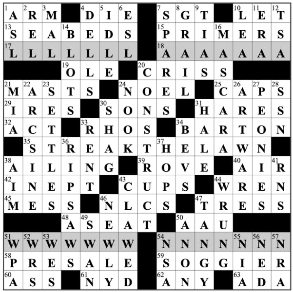 Crossword — Puzzle 2 Answers The Cavalier Daily University of Virginia's Student Newspaper