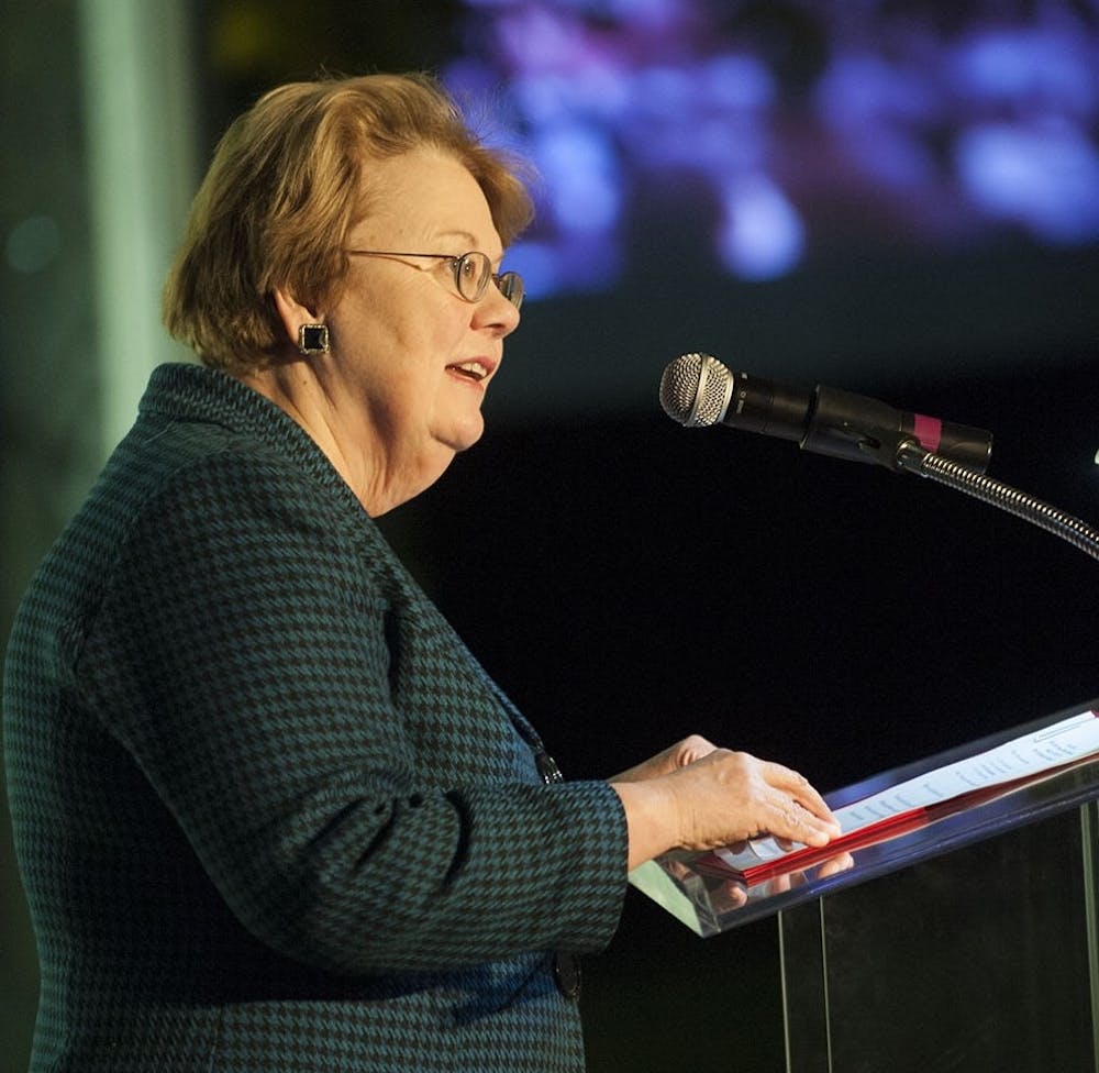 <p>University President Teresa Sullivan is set to step down in 2018.</p>