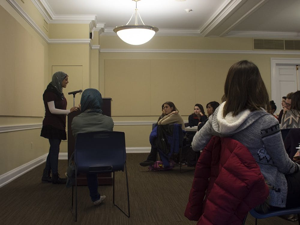 Discussion moderators and speakers addressed the participants in this year's World Hijab Day event. 