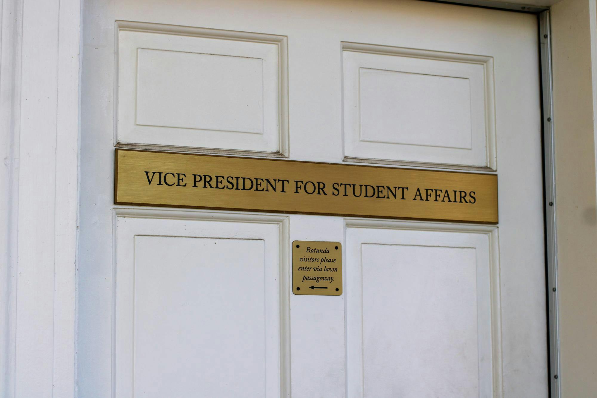 The office of the Vice President for Student Affairs, photographed Jan. 19.