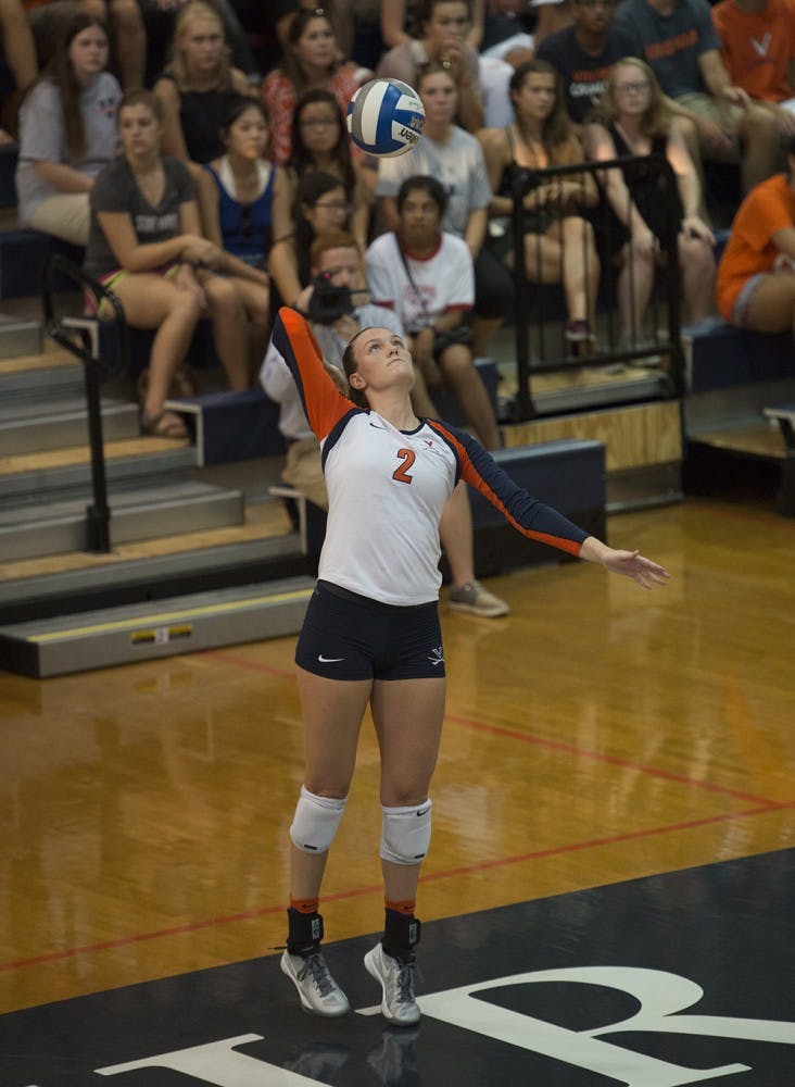 Senior Haley Kole led the way in Virginia volleyball's wins over Louisville and Notre Dame this past weekend.