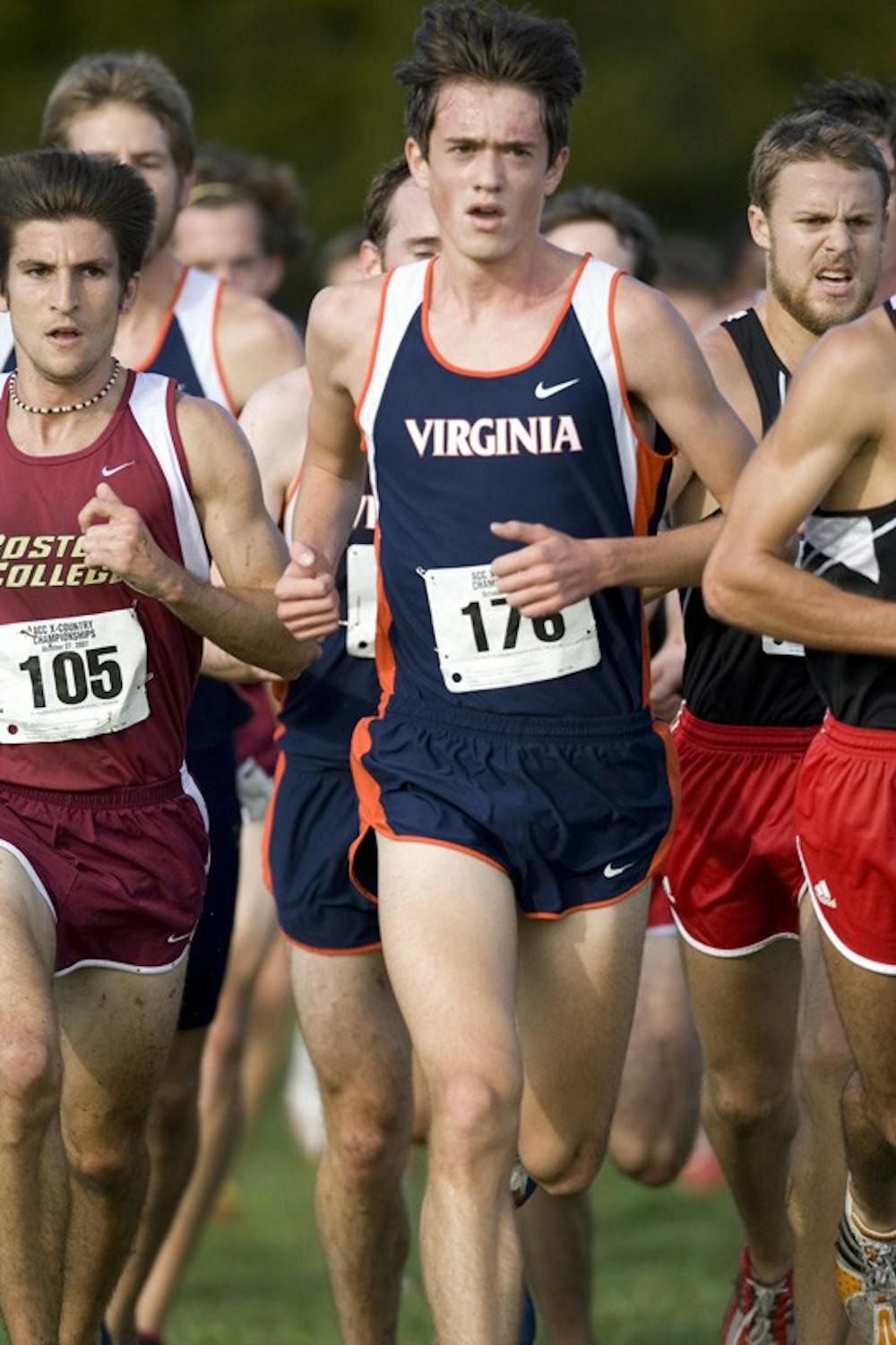 Virginia Cavaliers Emil Heineking (176)..The Atlantic Coast Conference Cross Country Championships were held at Panorama Farms near Charlottesville, VA on October 27, 2007.  The men raced an 8 kilometer course while the women raced a 6k course.